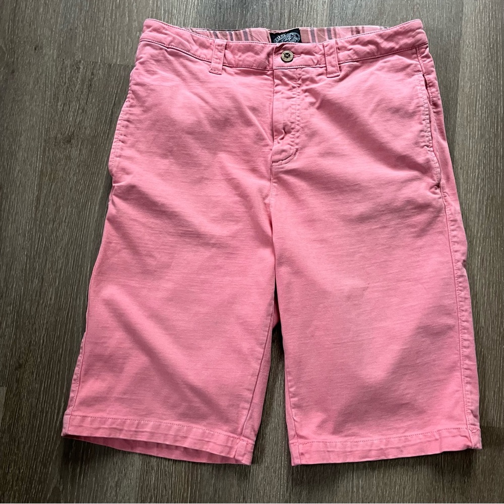 First Wave Flat Front Pink Shorts
